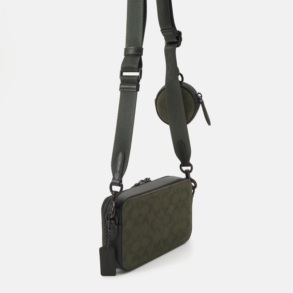 COACH Charter Slim Crossbody In Signature Canvas Jacquard NWT